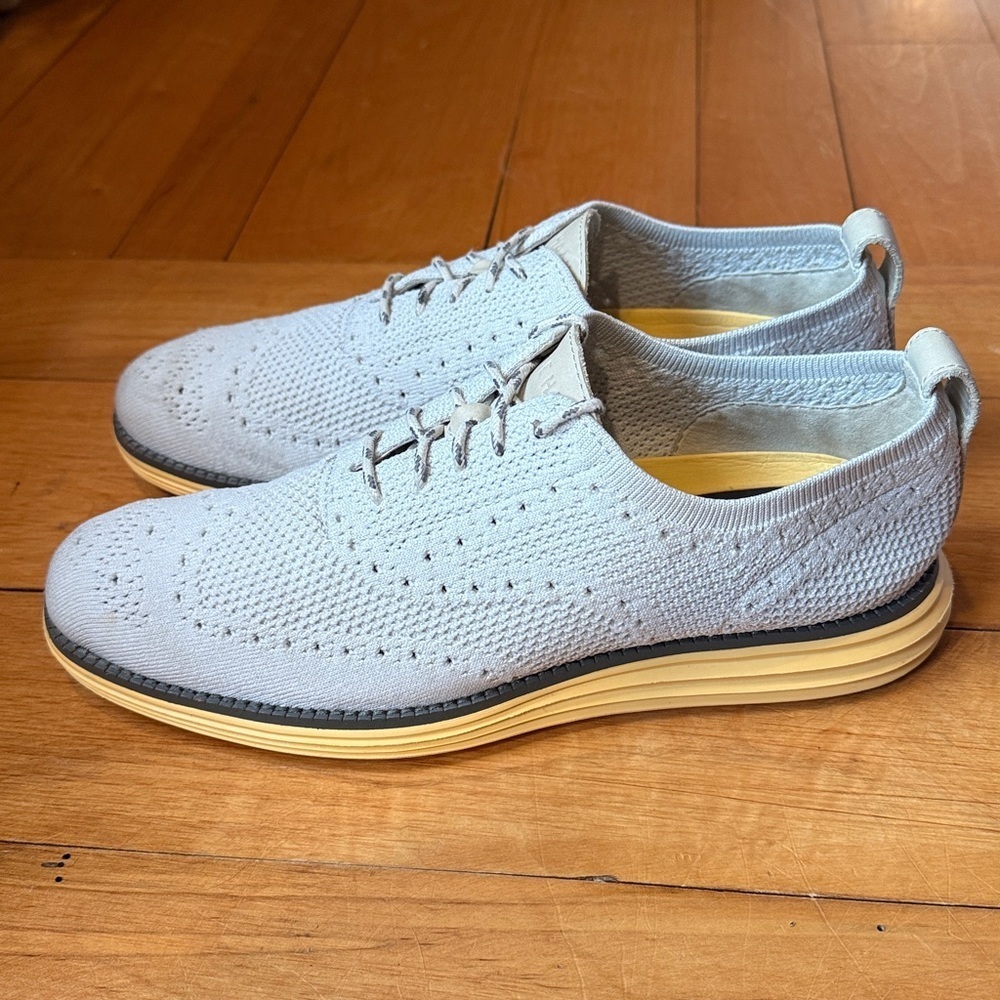 Cole Haan Original Grand Stitchlite Wingtip Oxford Light Gray Men’s 8 - Picture 3 of 7